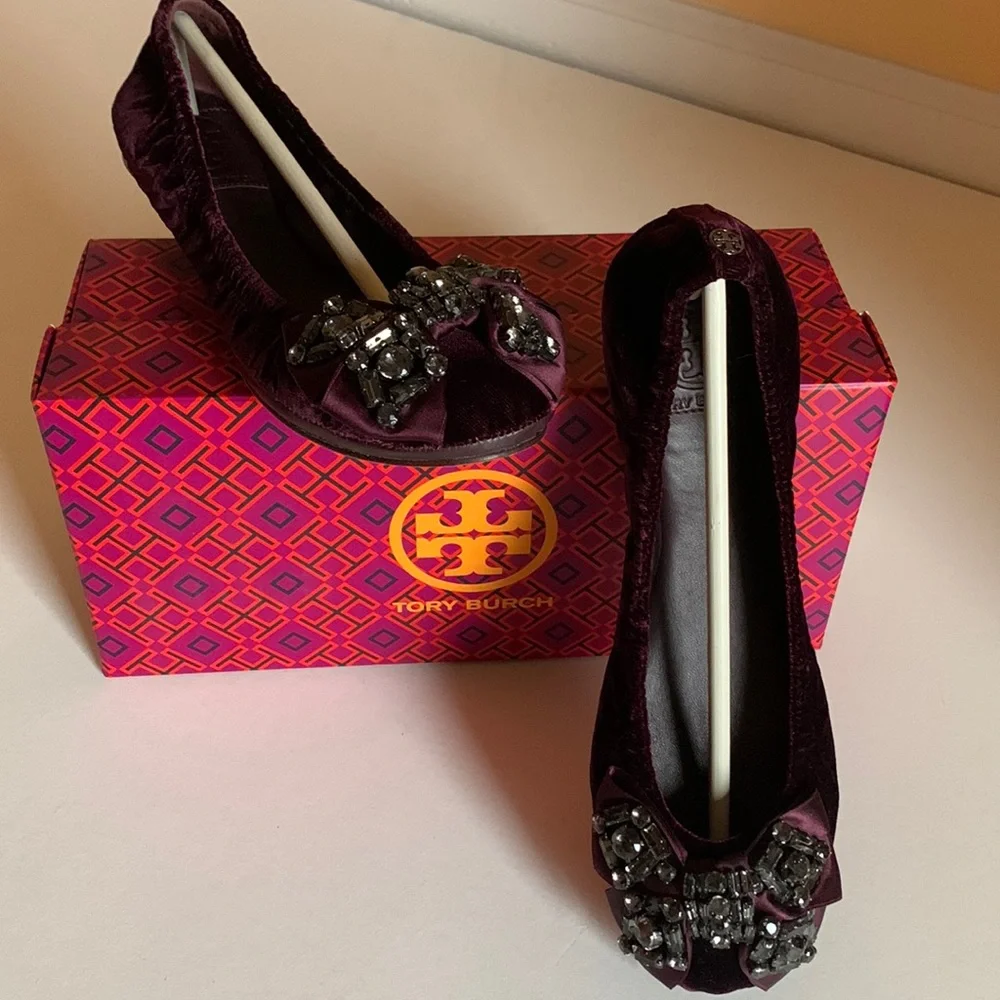 Tory Burch velvet flats